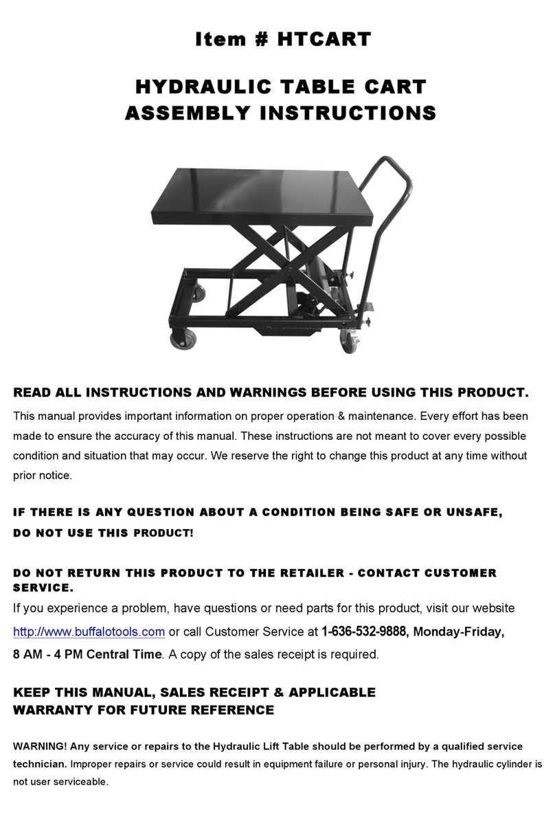 Buffalo Tools HTCART Assembly instructions