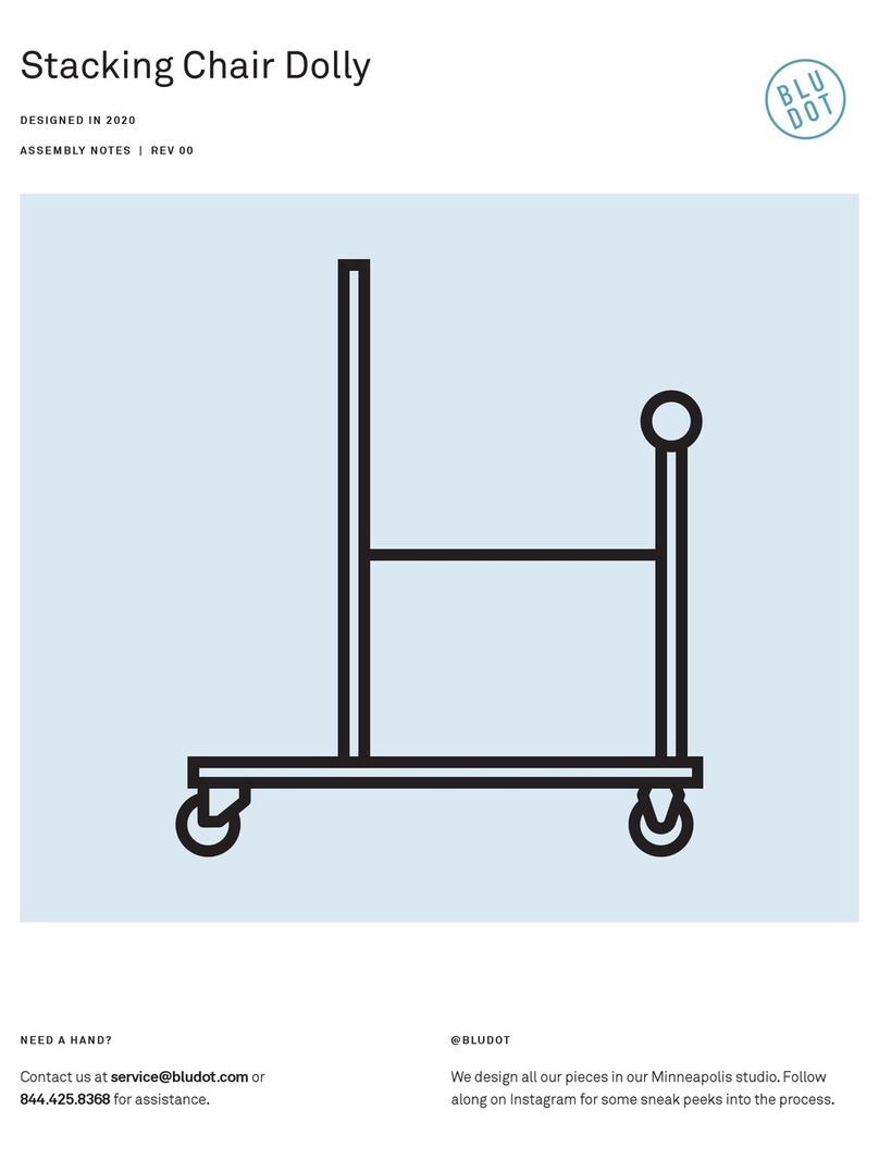 BluDot Stacking Chair Dolly Assembly notes