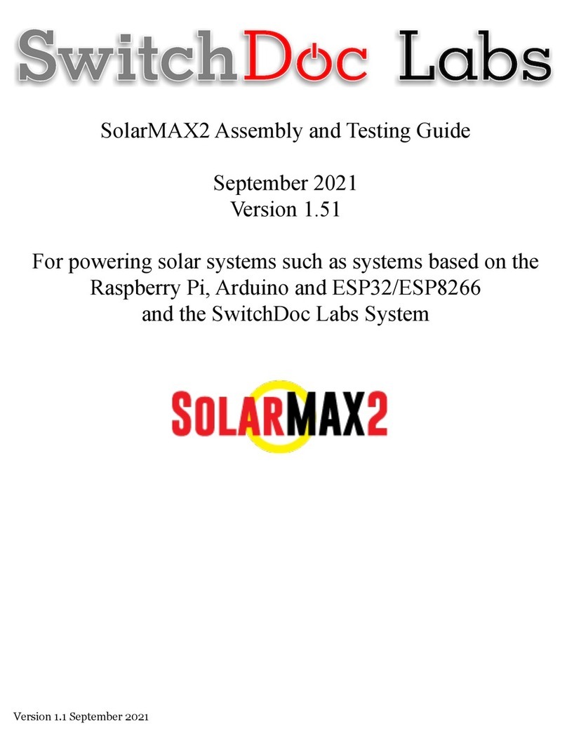 SwitchDoc Labs SolarMAX2 User manual