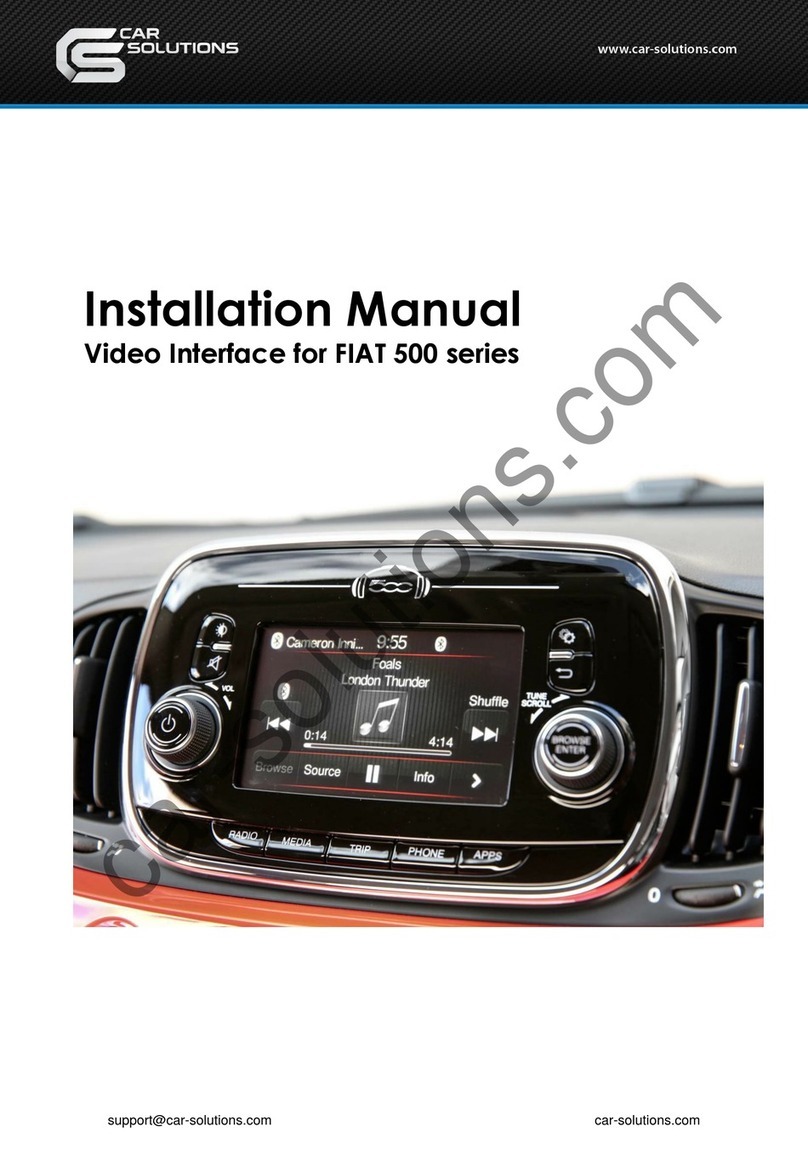 Car Solutions 500 Series User manual Car Solutions 500 Series User manual