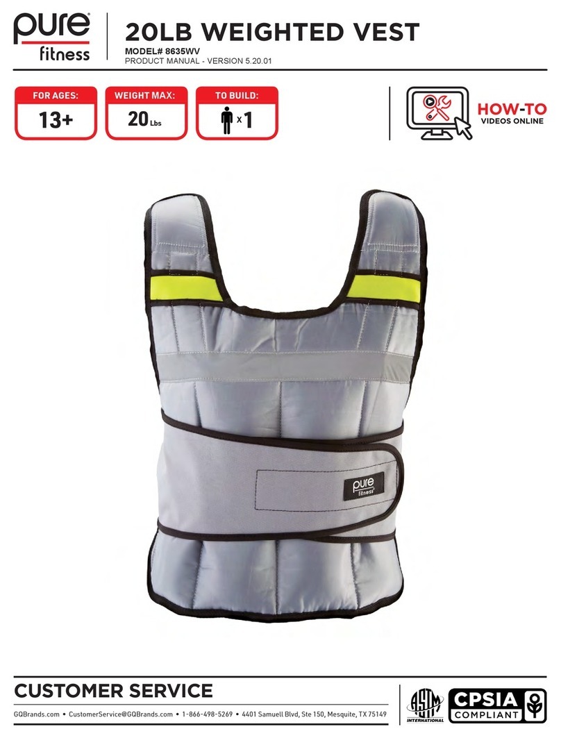 Pure Fitness 8635WV User manual