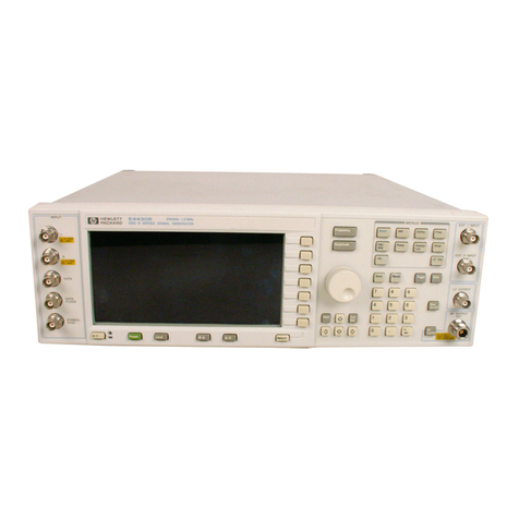 Agilent Technologies E4430B Installation and operation manual