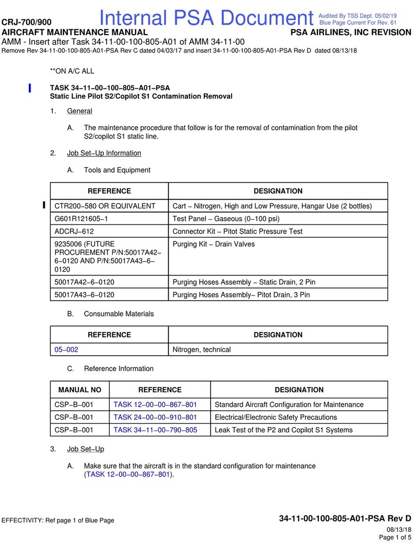 TSS CRJ-700 Maintenance manual