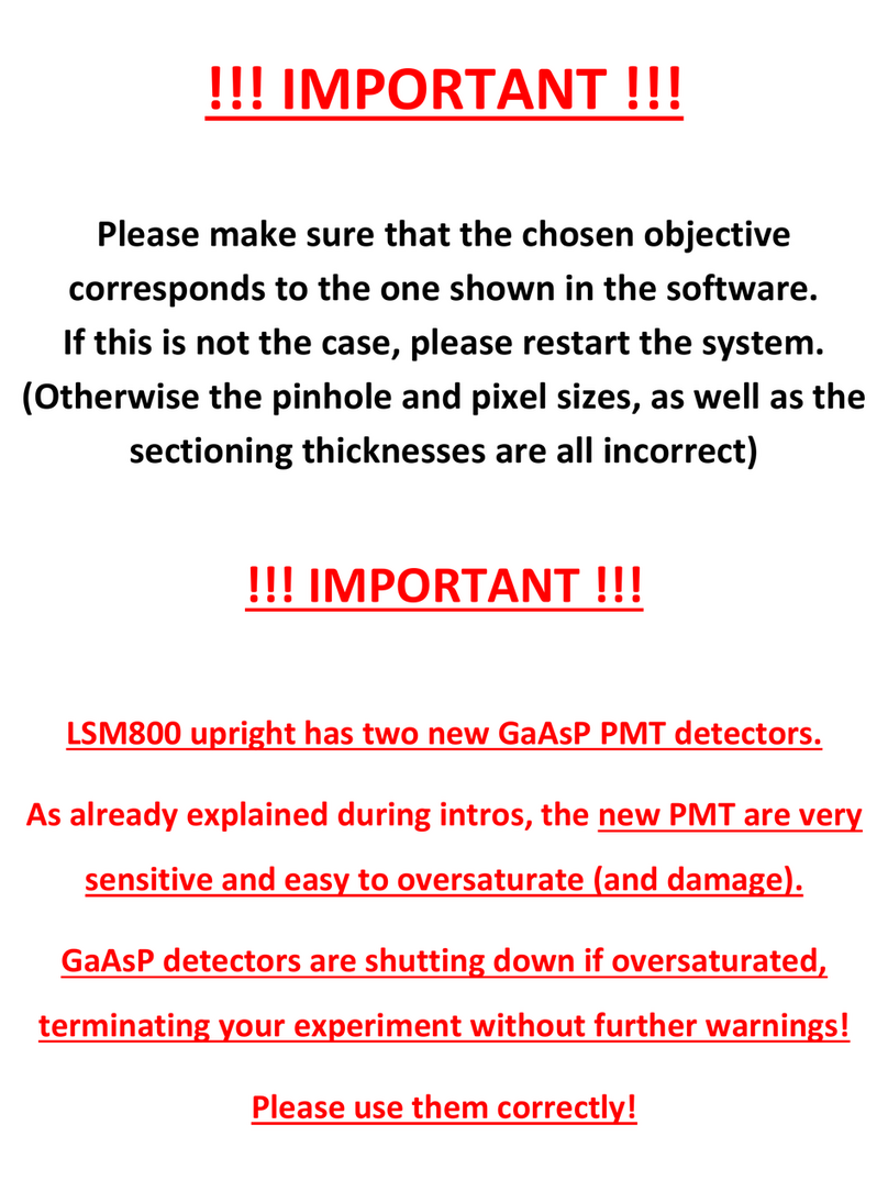 Zeiss LSM800-2 User manual