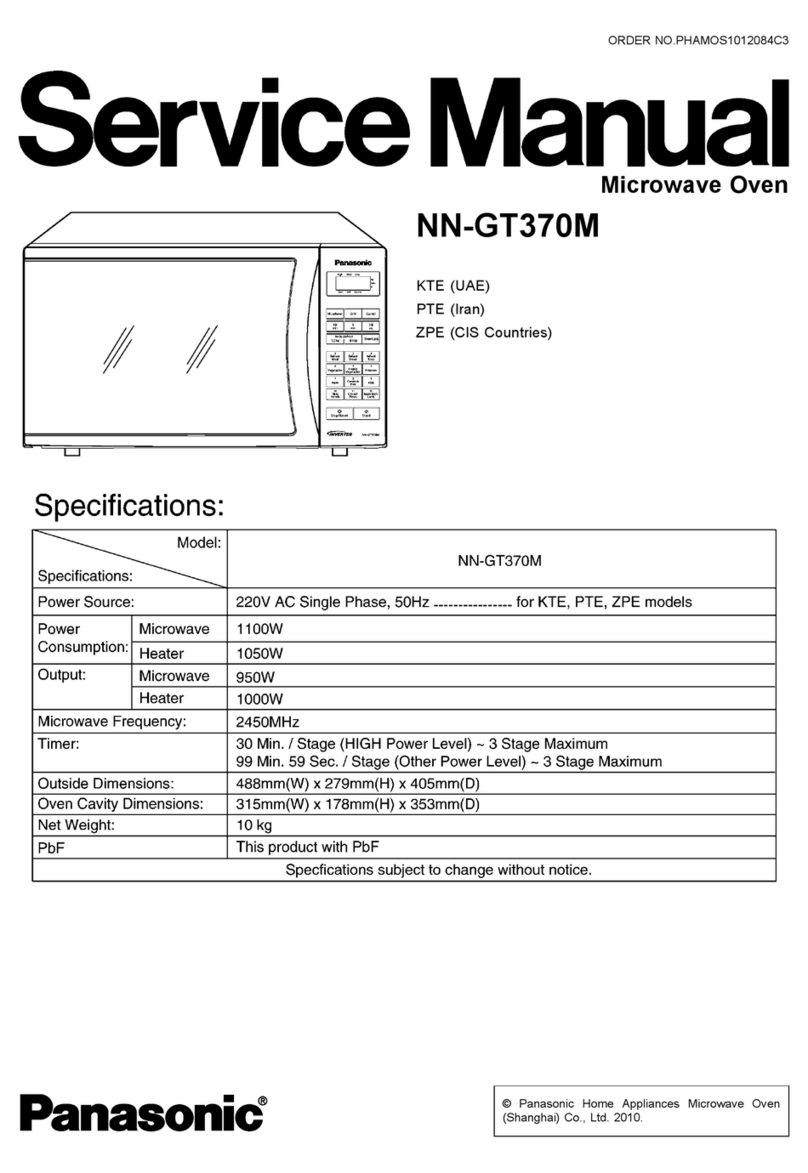 Panasonic NN-GT370M User manual
