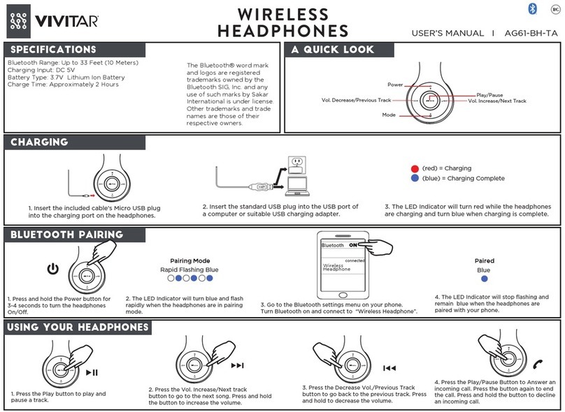 Vivitar AG61-BH-TA user manual