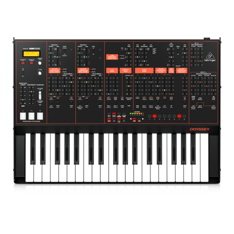 Behringer ODYSSEY quick start guide