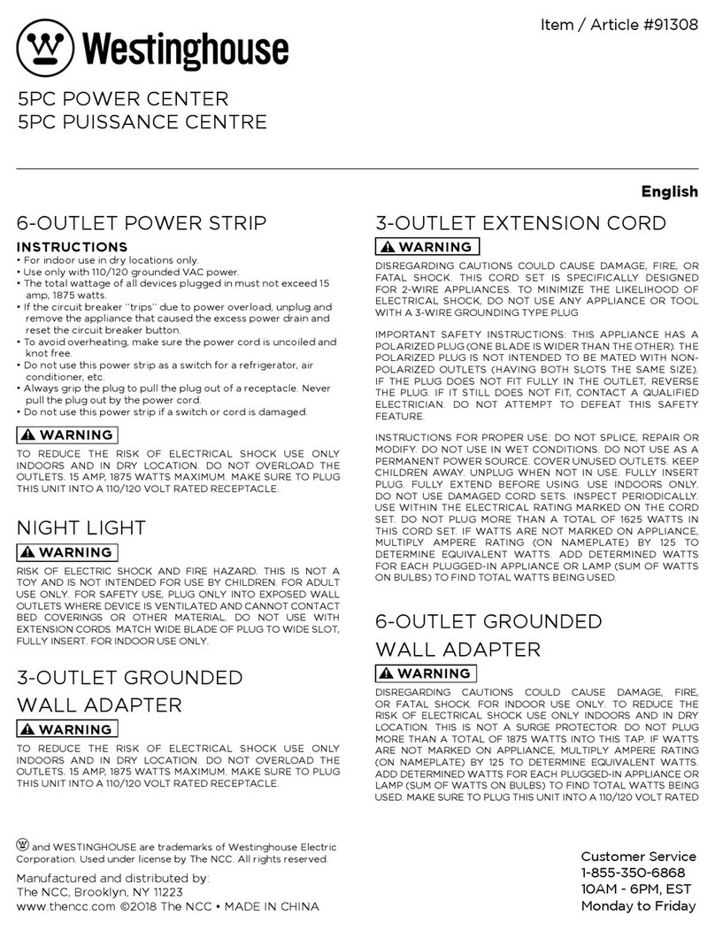 Westinghouse 91308 quick start guide