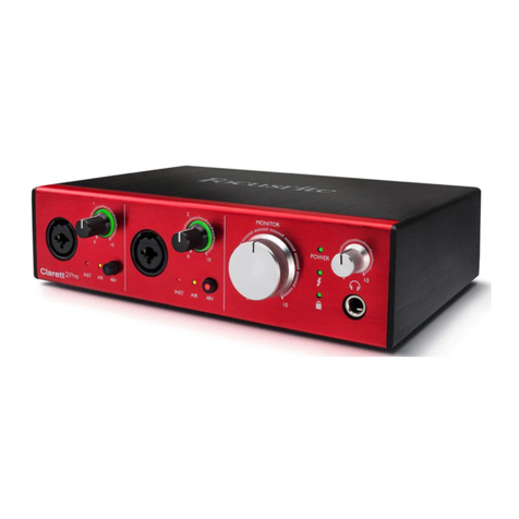 Focusrite Clarett 2Pre user guide