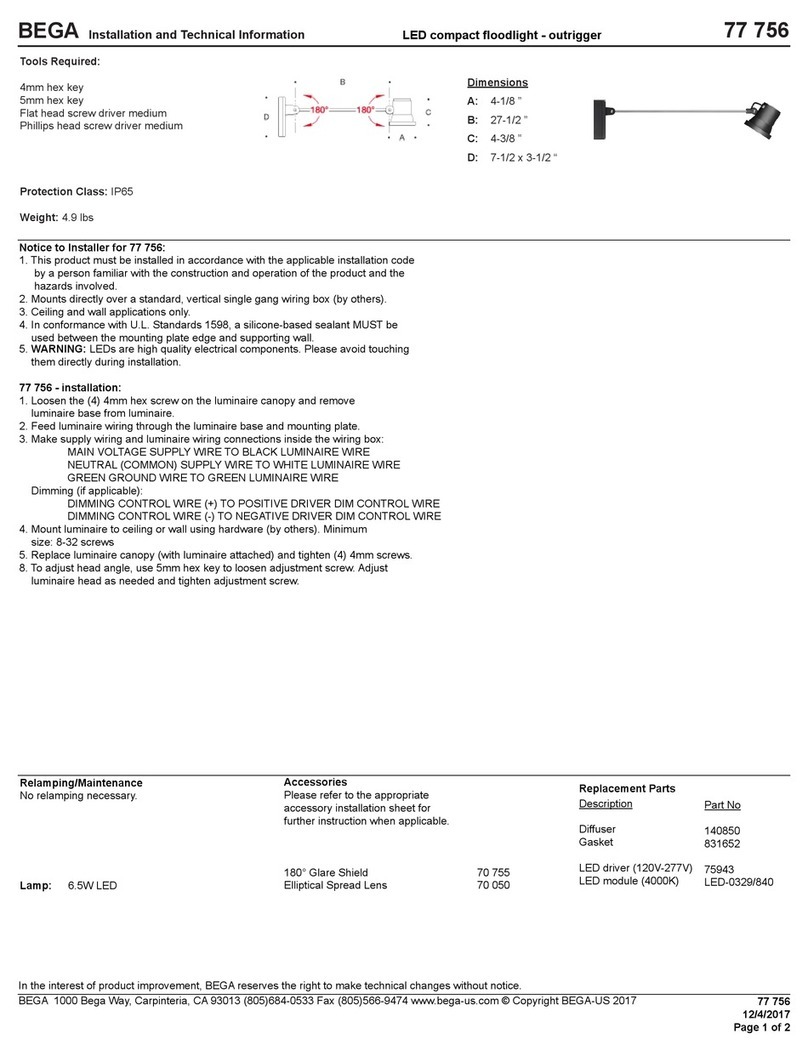 BEGA 77 756 Manual