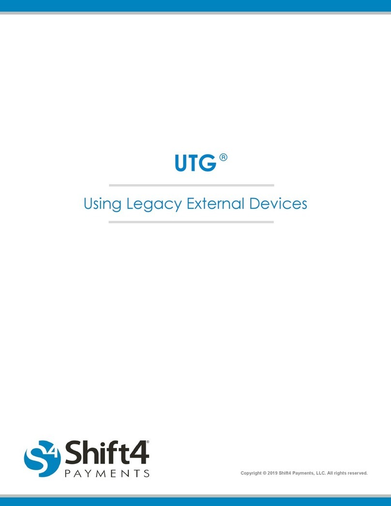 SHIFT4 UTG Ingenico 3070 manual