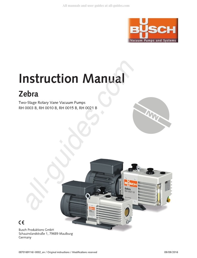 BUSCH RH 0003 B instruction manual