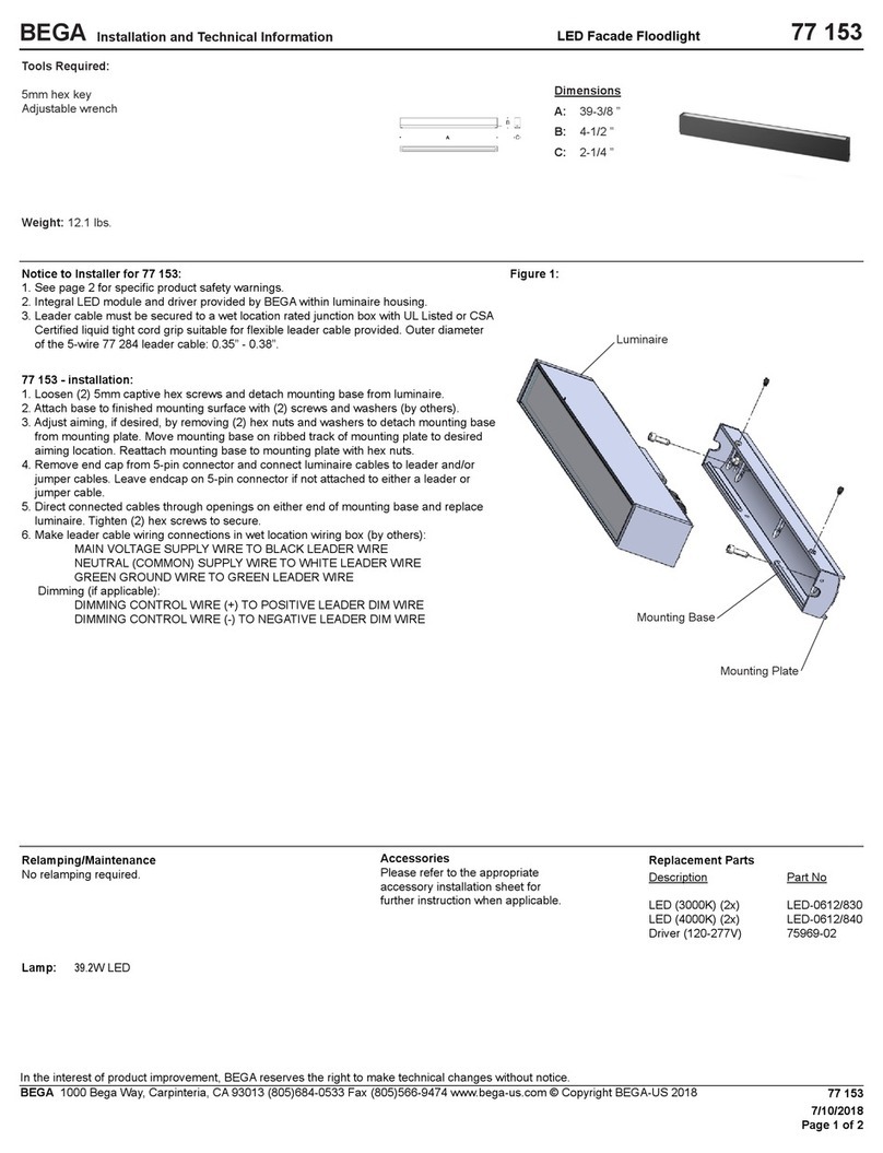 BEGA 77 153 Manual