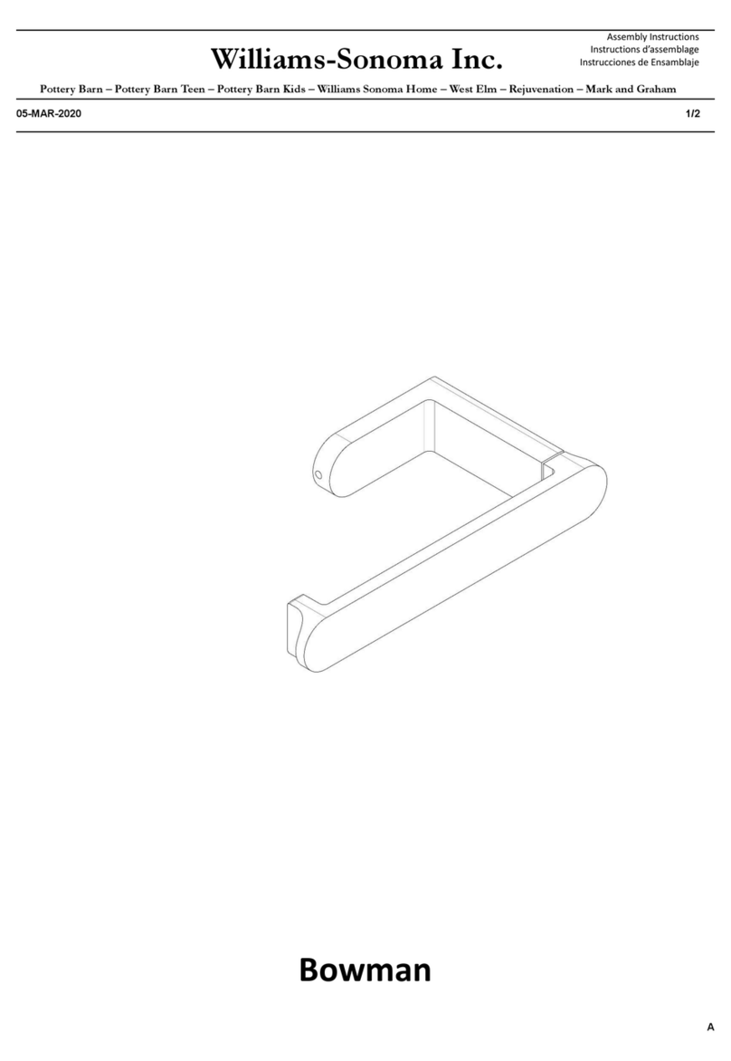 Williams-Sonoma Bowman User manual