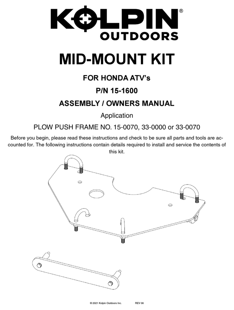 Kolpin Outdoors 15-0070 Assembly & owners manual