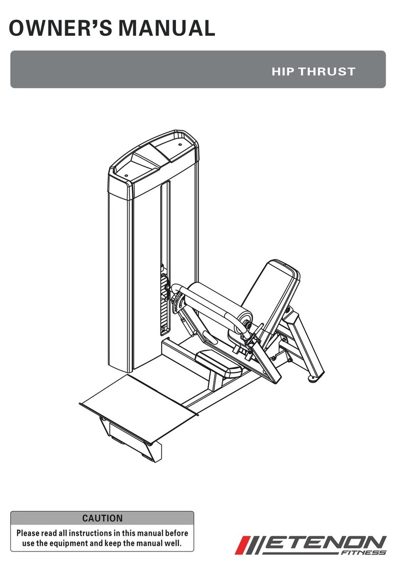 ETENON Fitness HIP THRUST owner's manual