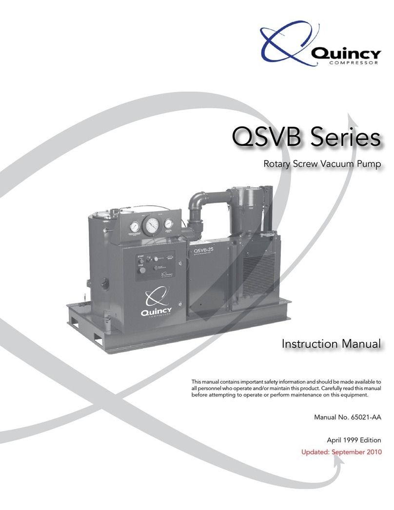 Quincy Compressor QSVB Series instruction manual