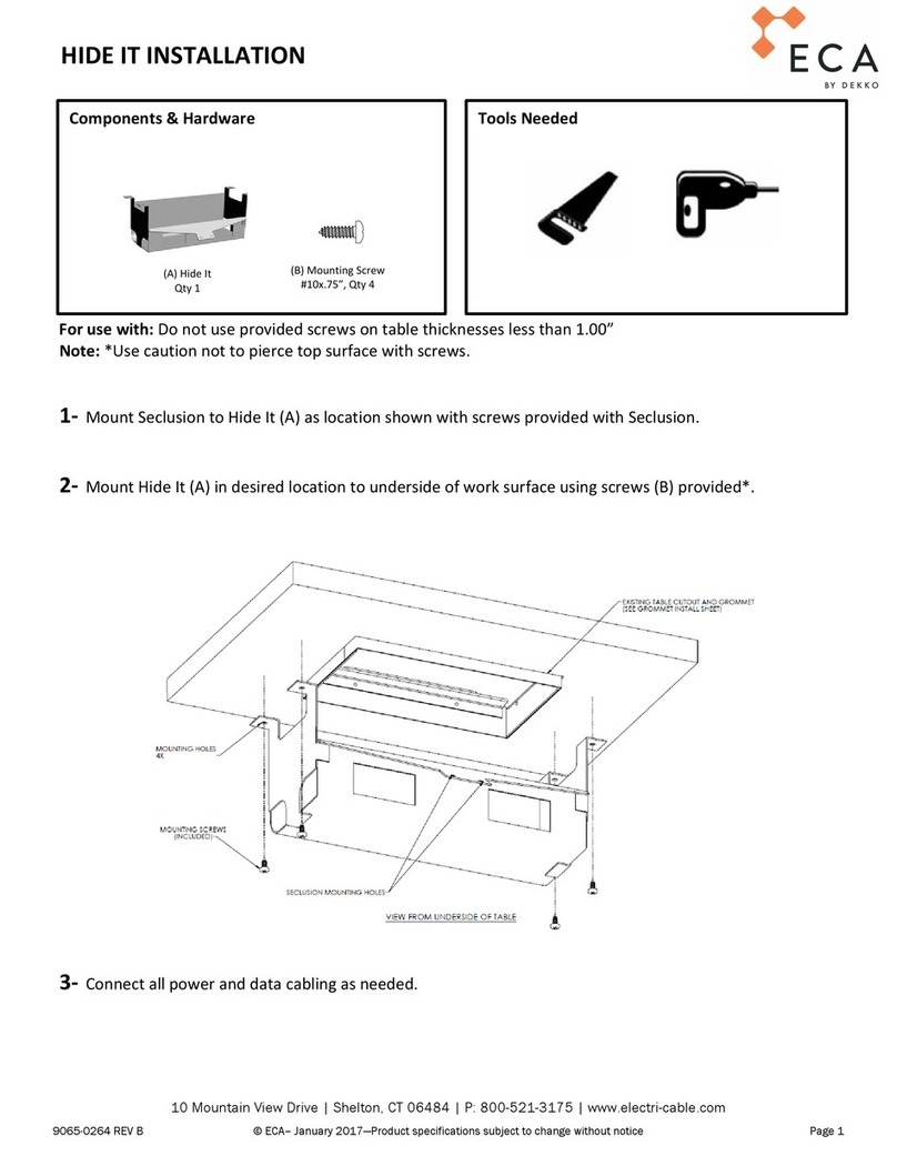 Dekko ECA Hide It Installation