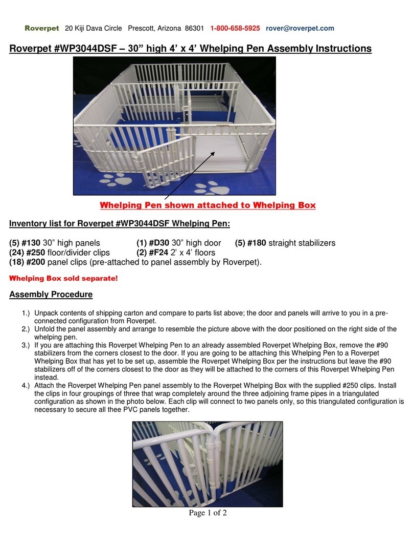 Roverpet WP3044DSF Assembly instructions
