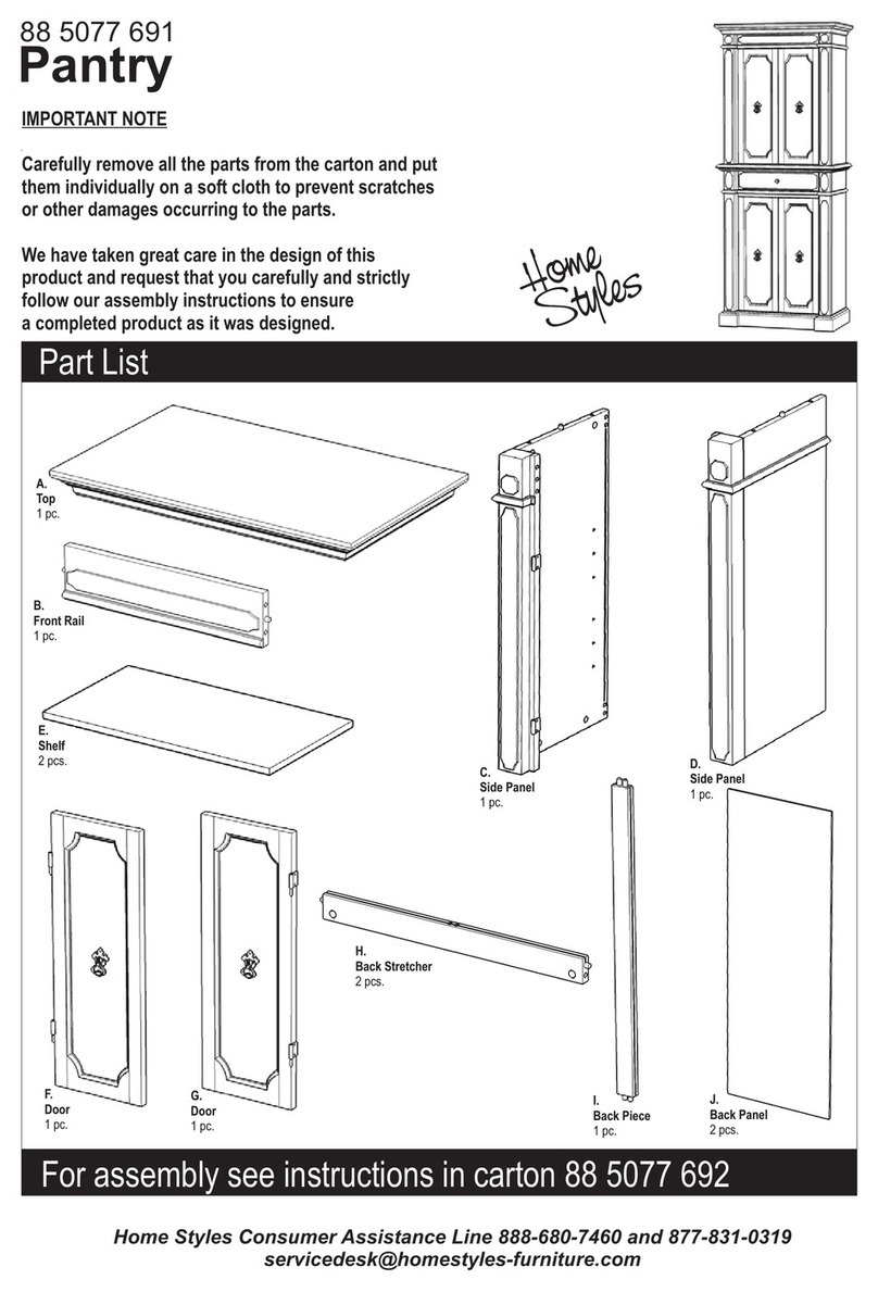 Home Styles 88 5077 691 quick start guide