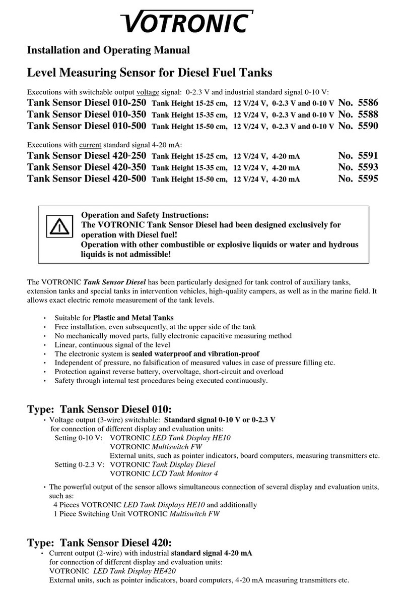 Votronic 5586 Installation and operating manual