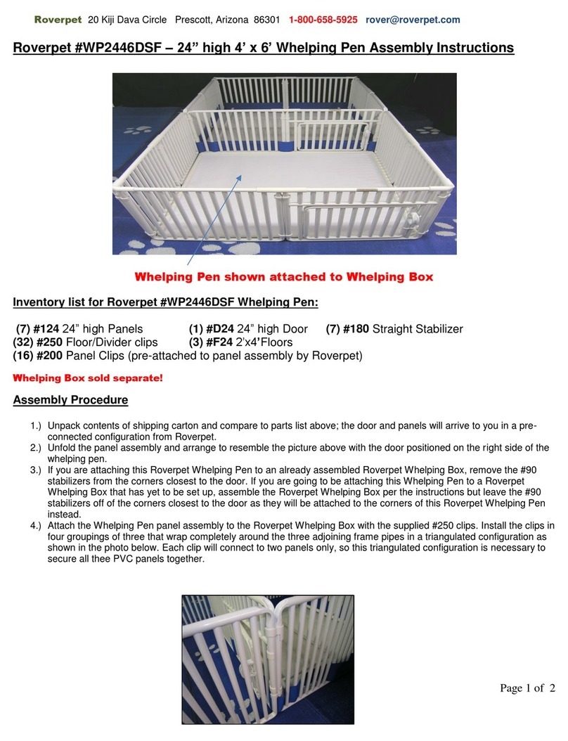 Roverpet WP2446DSF Assembly instructions