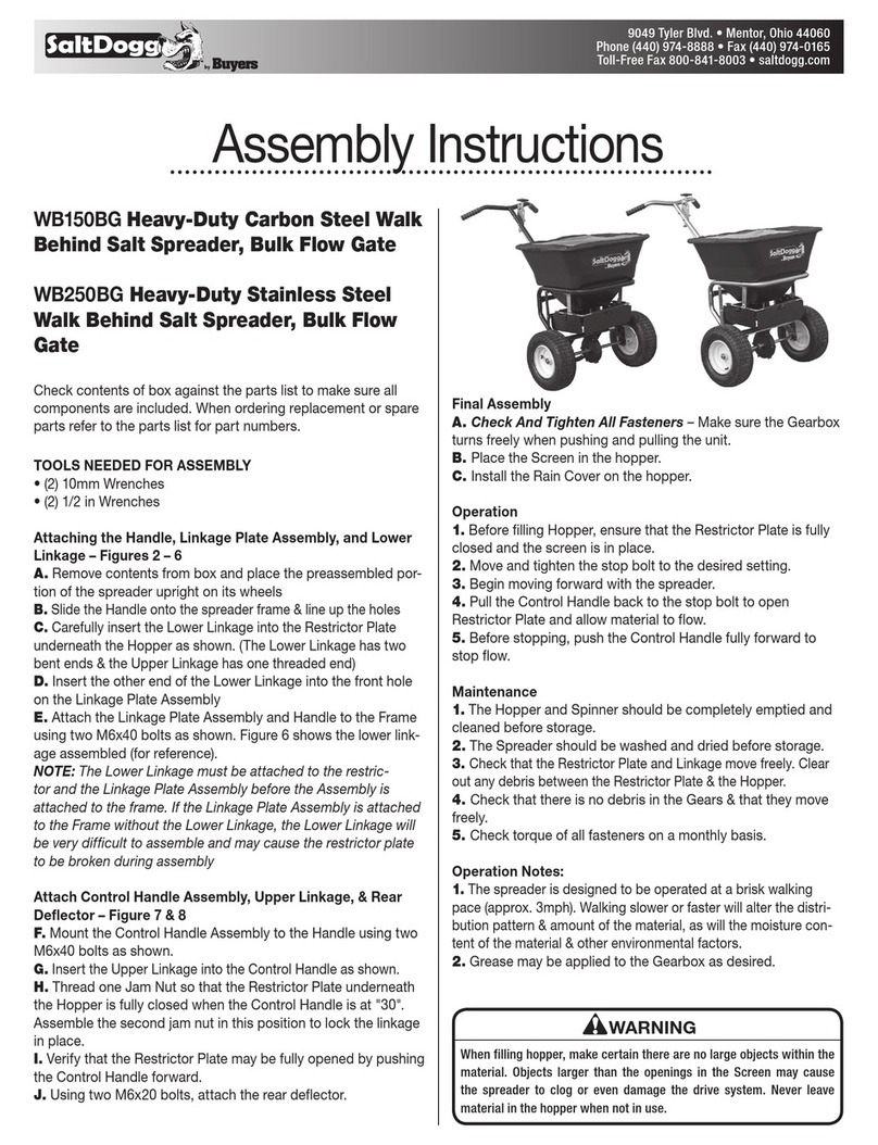 Salt Dogg WB150BG Assembly instructions Salt Dogg WB150BG Assembly instructions