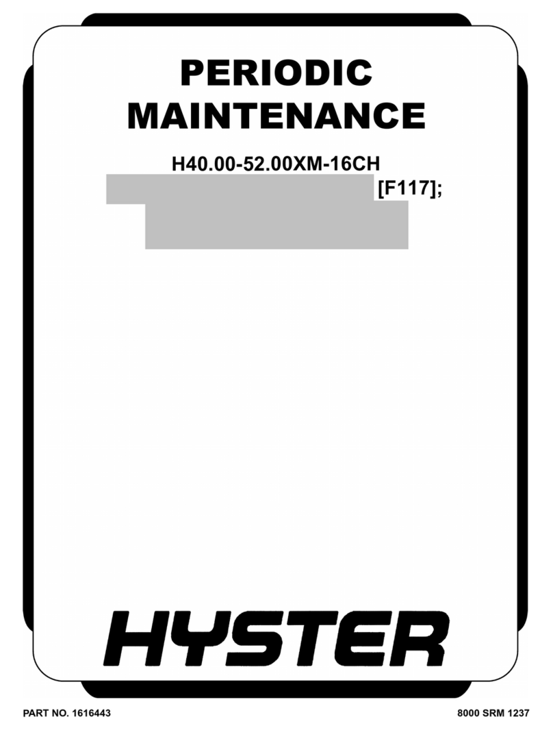 Hyster H40.00-52.00XM-16CH Periodic Maintenance Procedure