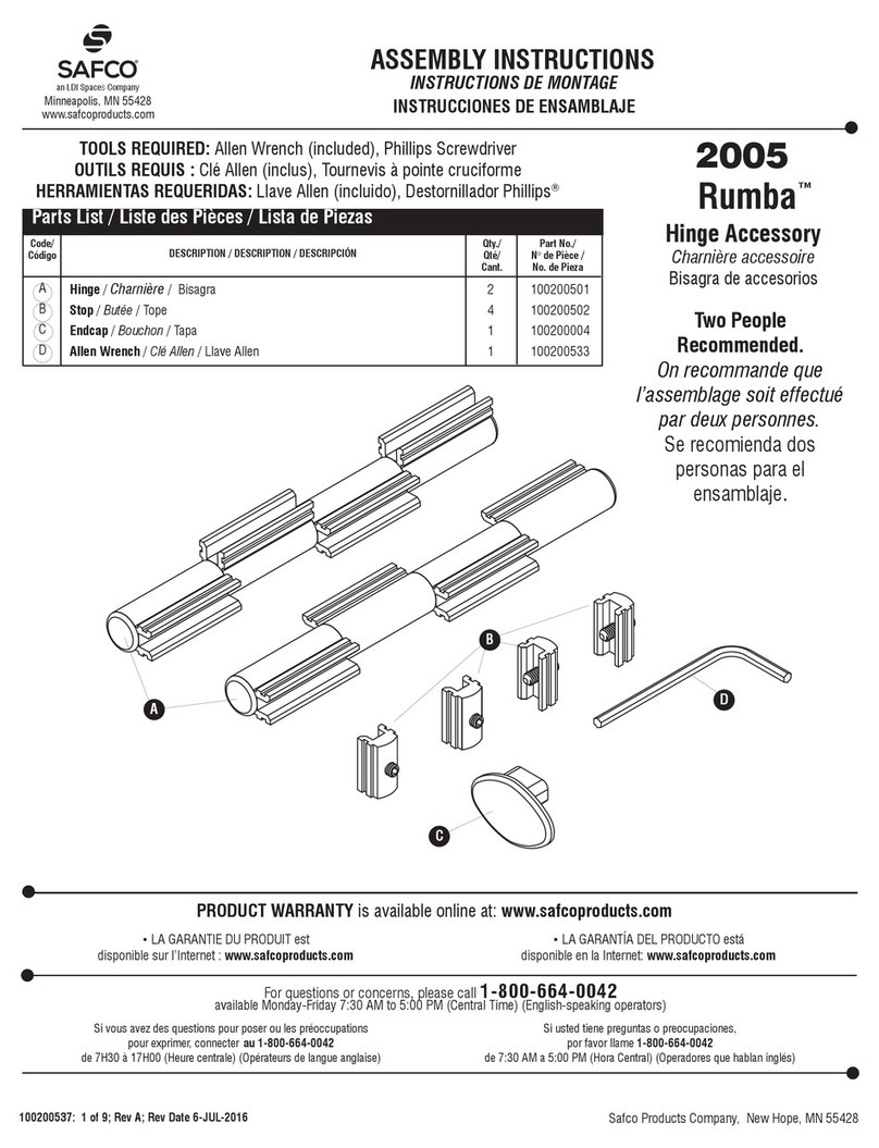 LDI Spaces Safco Rumba 2005 User manual LDI Spaces Safco Rumba 2005 User manual