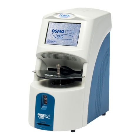 Advanced Instruments OsmoTECH PRO User manual
