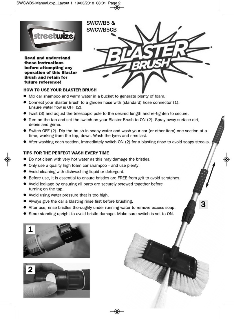 Streetwize Blaster Brush SWCWB5 User manual