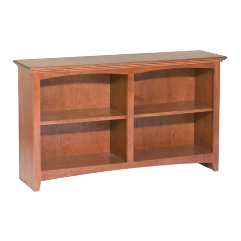 Whittier Wood Furniture 1550AEGAC quick start guide