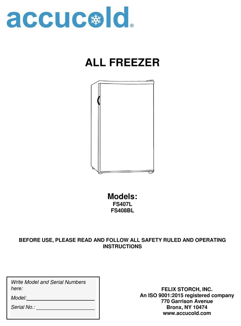 Accucold FS407L User manual