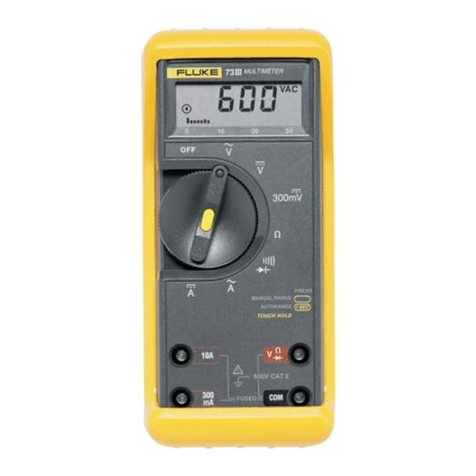 Fluke 73 III User manual