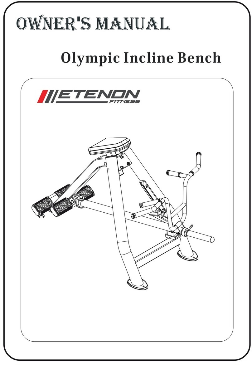 ETENON Fitness Olympic Incline Bench owner's manual