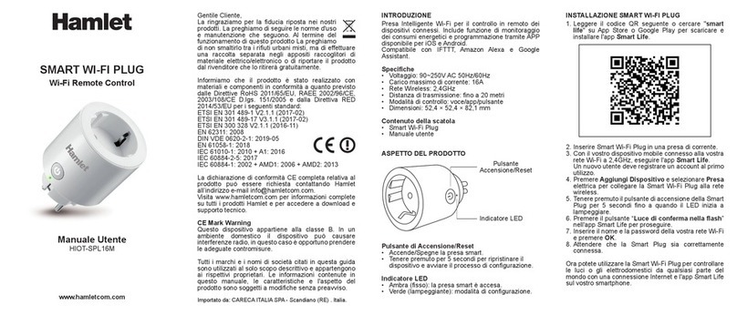 Hamlet HIOT-SPL16M user manual