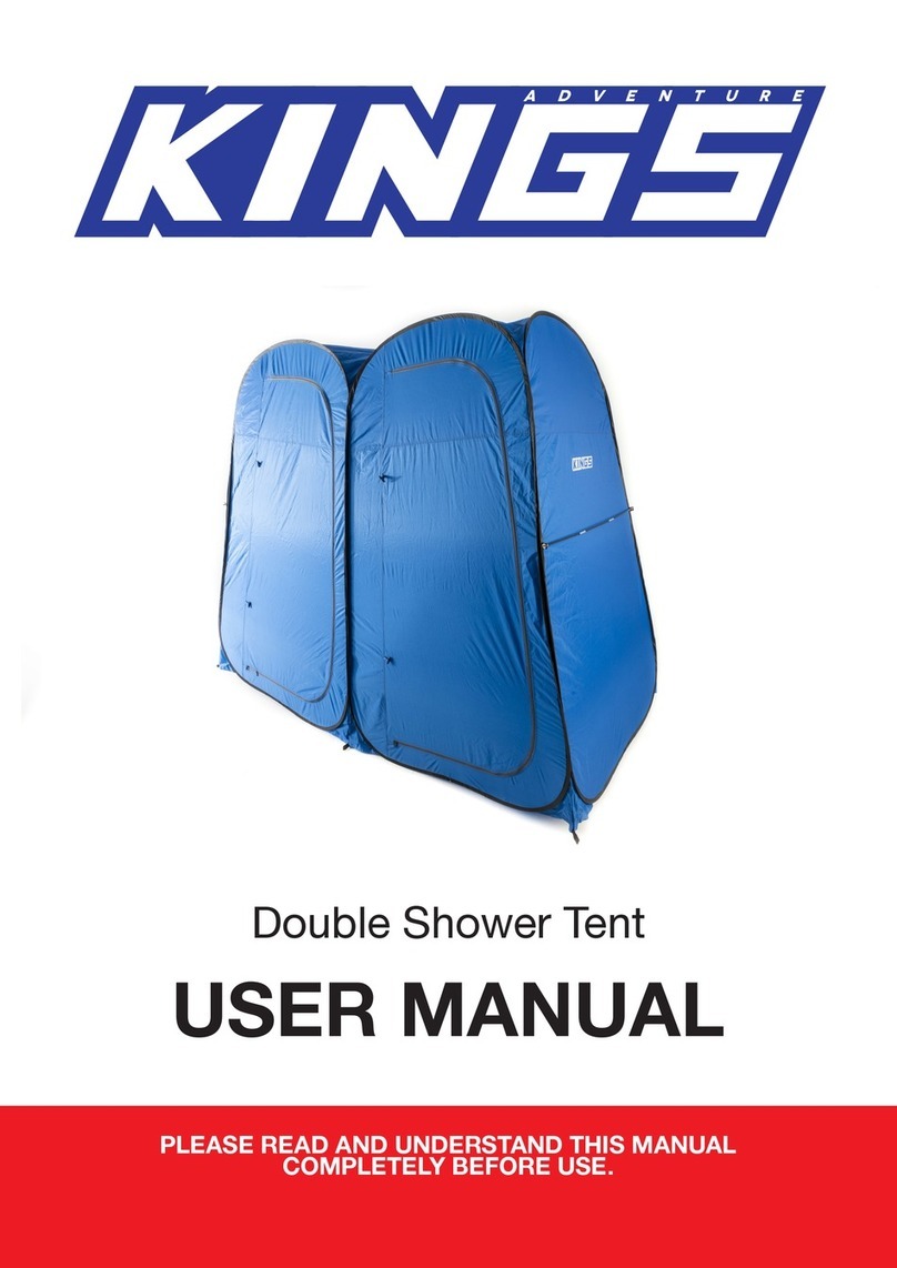 Kings Adventure Double Shower Tent user manual