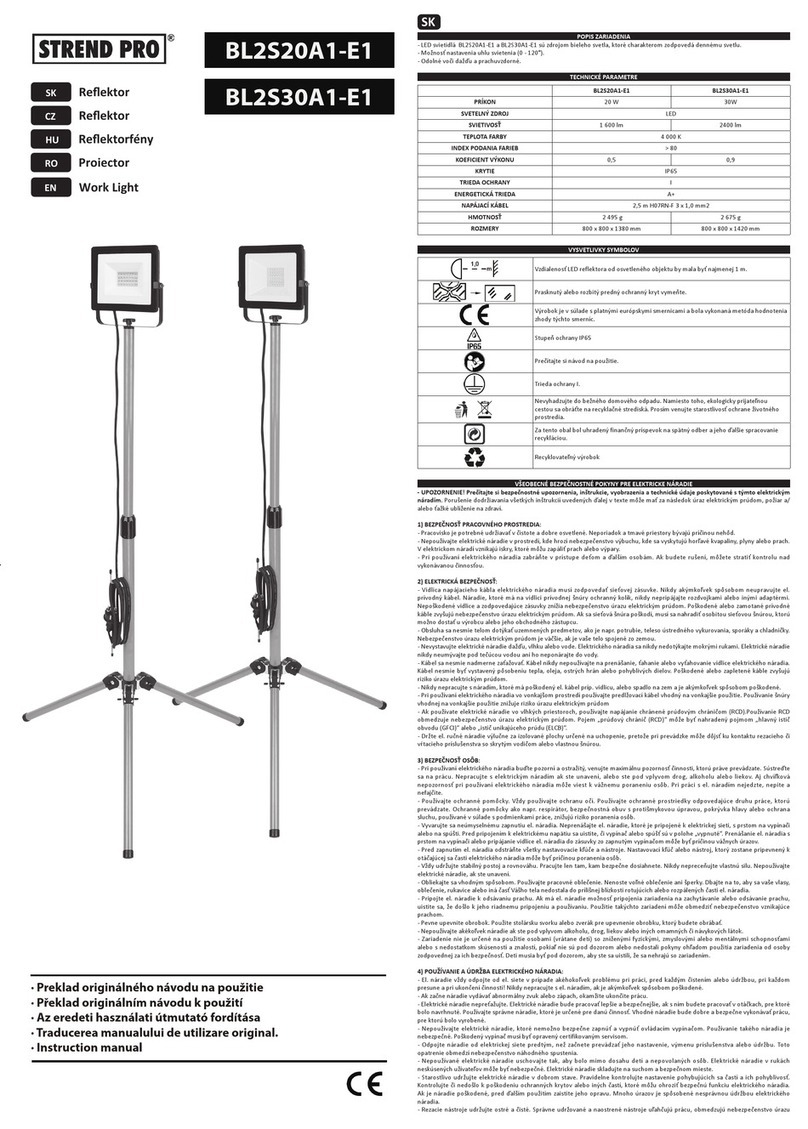 Strend Pro BL2S20A1-E1 instruction manual