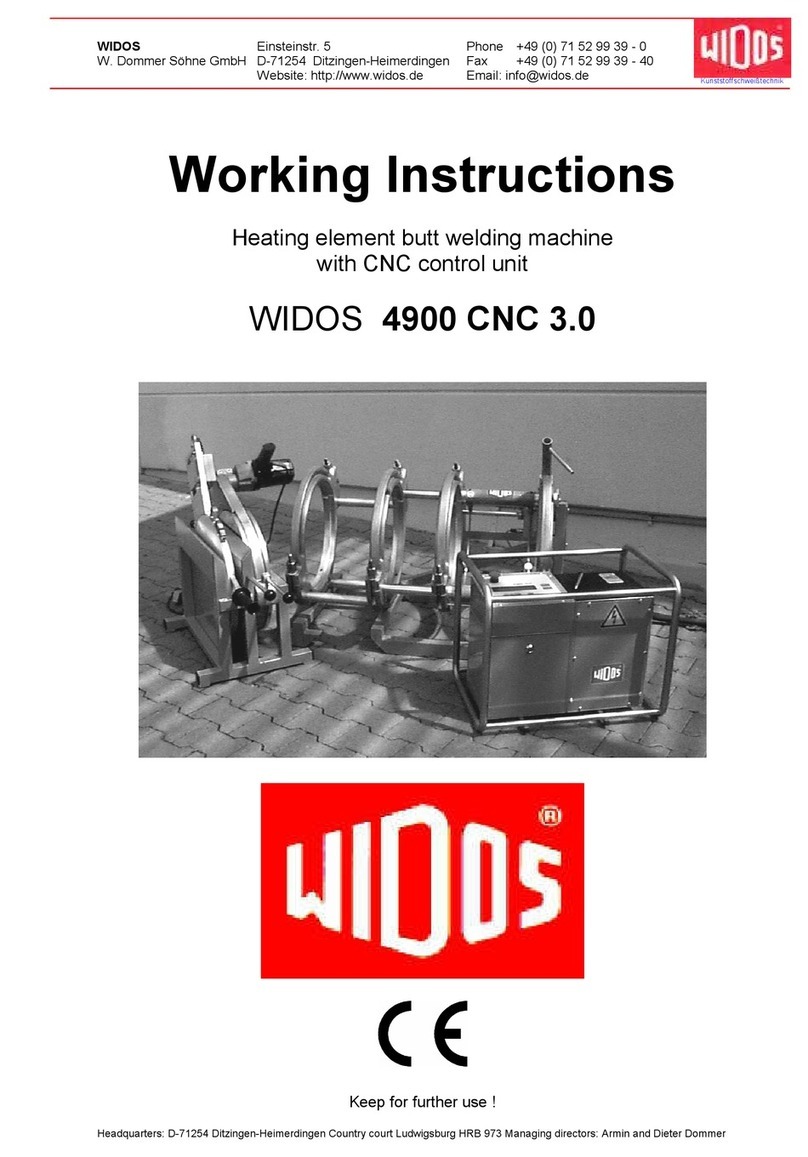 widos 4900 CNC 3.0 User manual