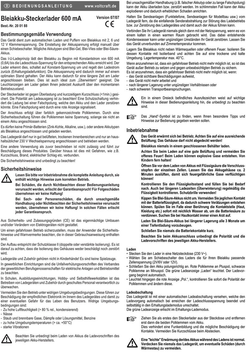 VOLTCRAFT 20 01 88 User manual