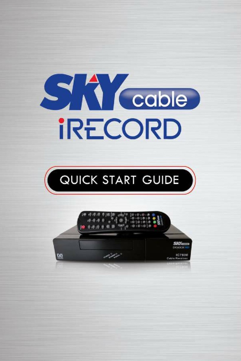 Sky cable iRECORD quick start guide
