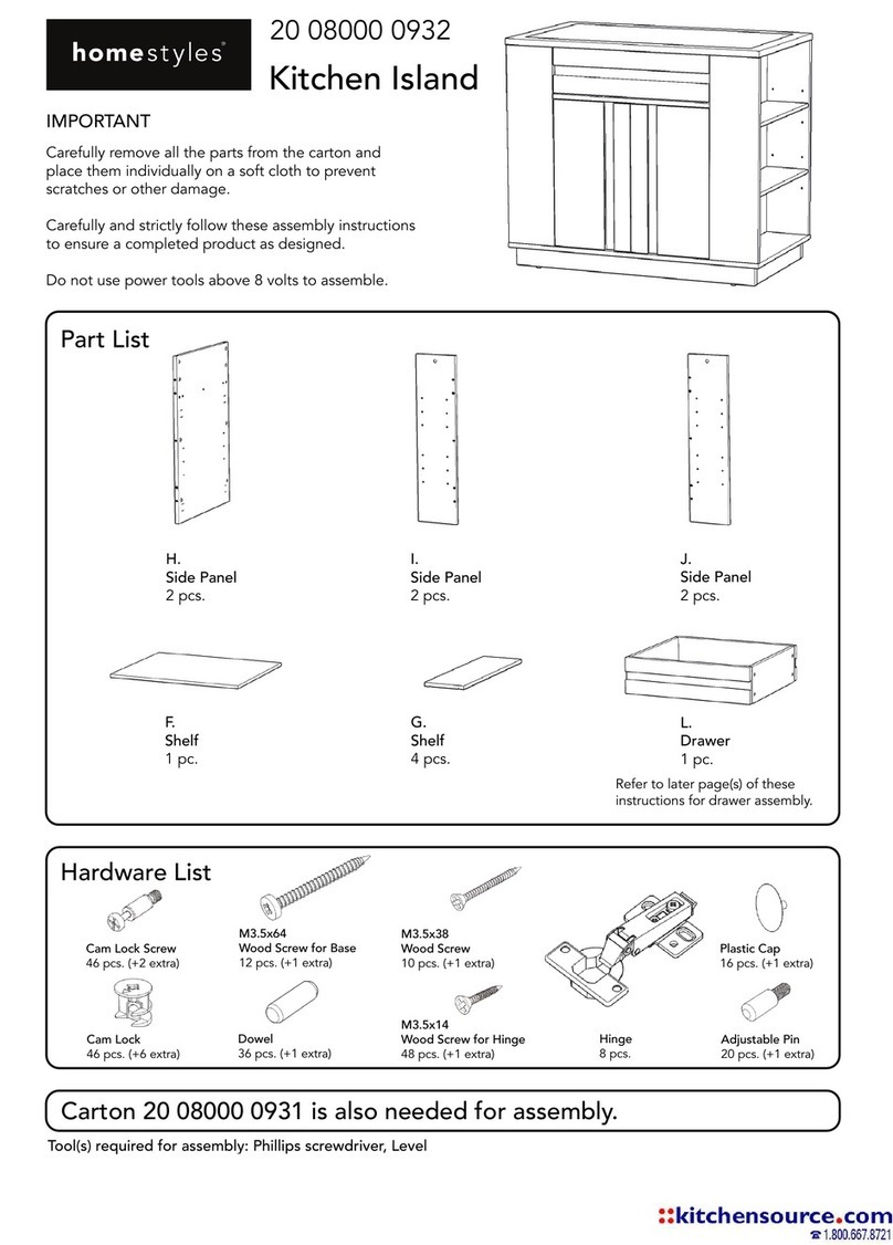 Home Styles 20 08000 0932 quick start guide Home Styles 20 08000 0932 quick start guide