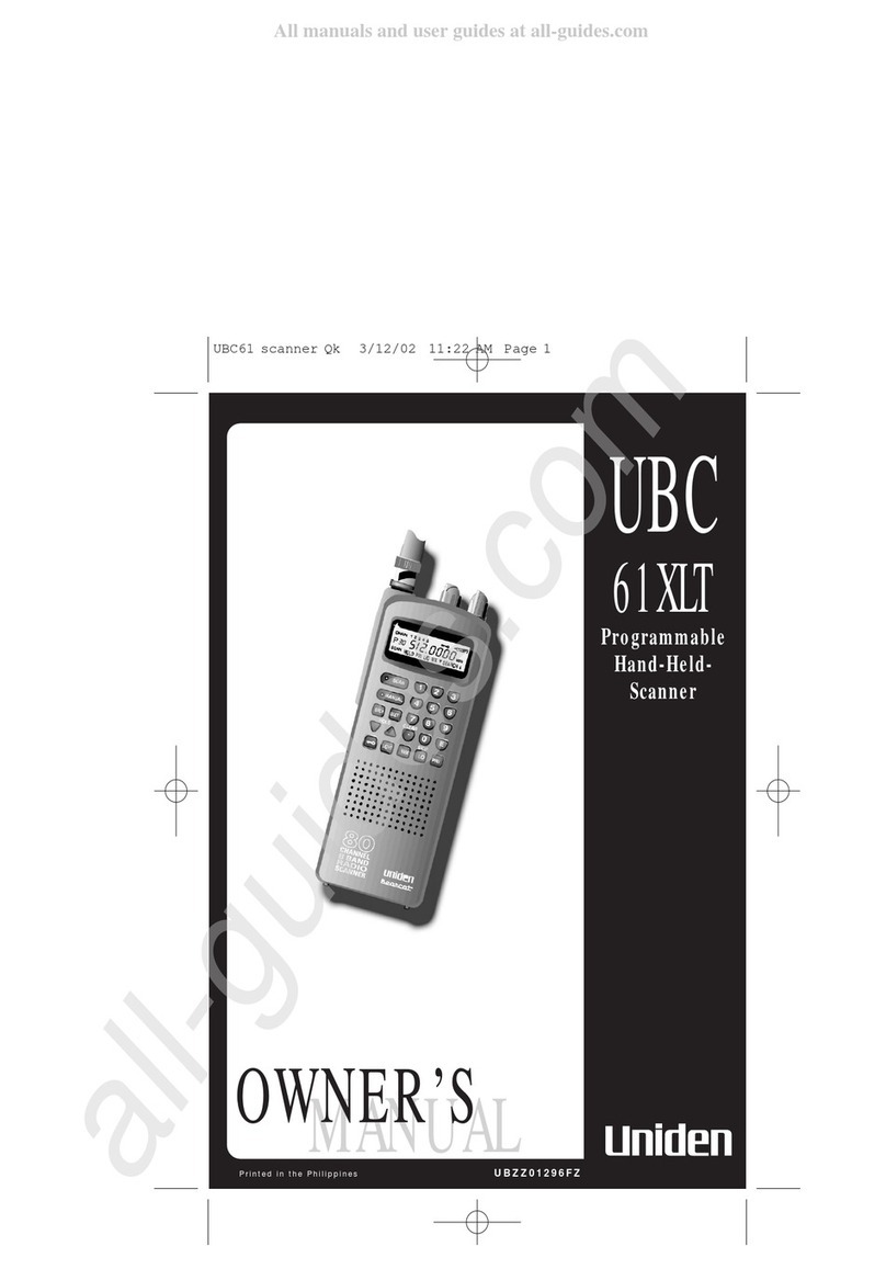 Uniden UBC 61XLT User manual
