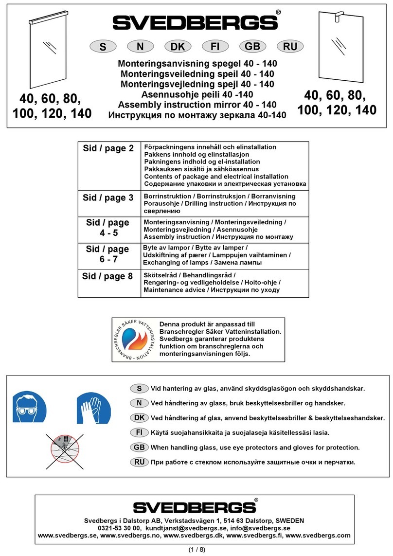 Svedbergs 40 User manual