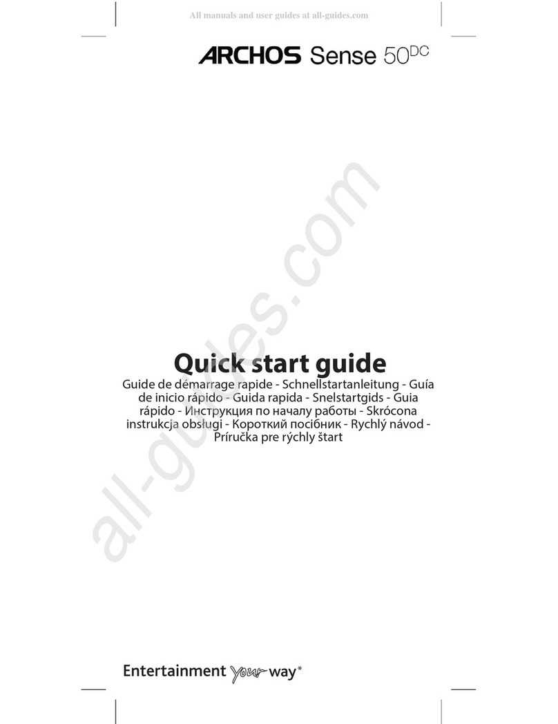 Archos Sense 50DC User manual Archos Sense 50DC User manual
