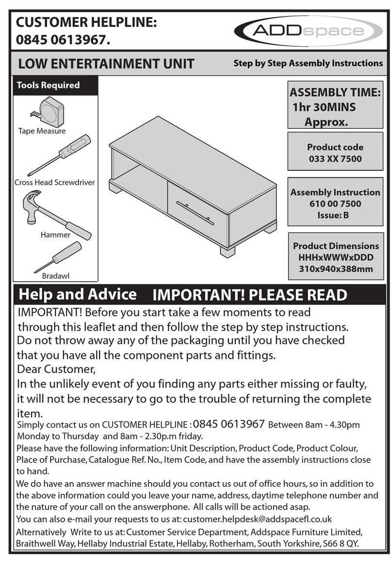 Addspace 033 7500 Series User manual