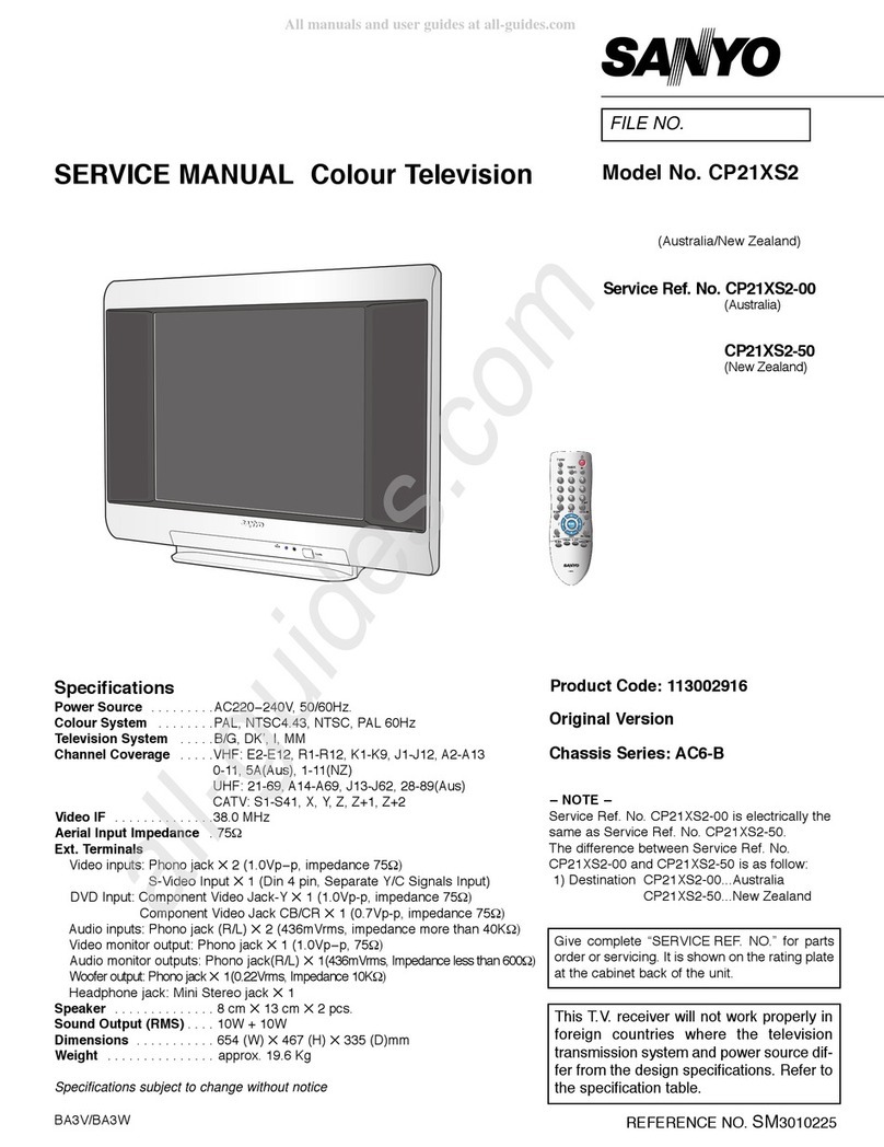 Sanyo CP21XS2 User manual