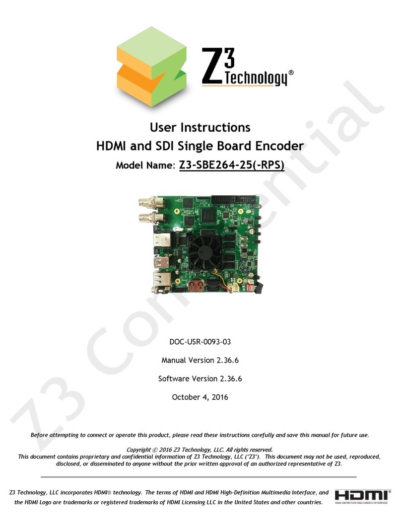 Z3 Technology Z3-SBE264-25 User manual