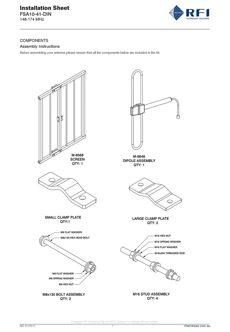 RFI FSA10-41-DIN Assembly instructions RFI FSA10-41-DIN Assembly instructions