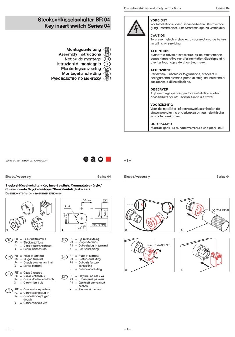 eao 04 Series Assembly instructions eao 04 Series Assembly instructions